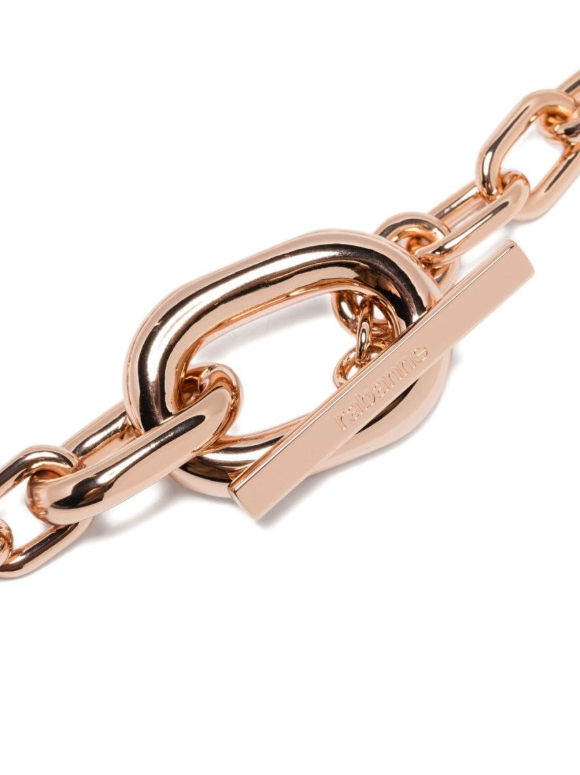 Rabanne Polished Oval Link Necklace With Toggle Clasp