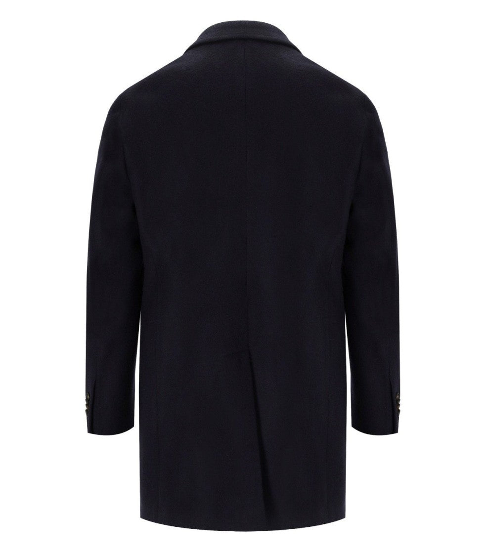 Manuel Ritz Blue Single Breasted Coat