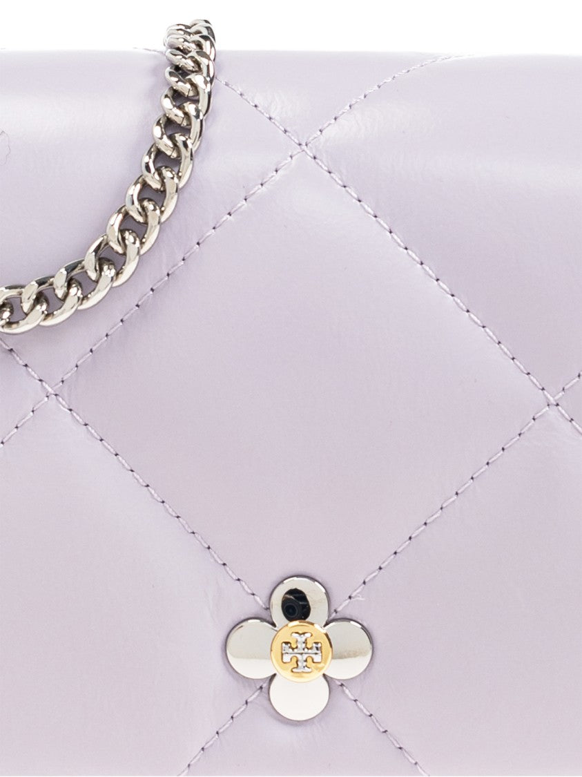 Tory Burch Kira Diamond Quilted Clover Logo Crossbody Bag