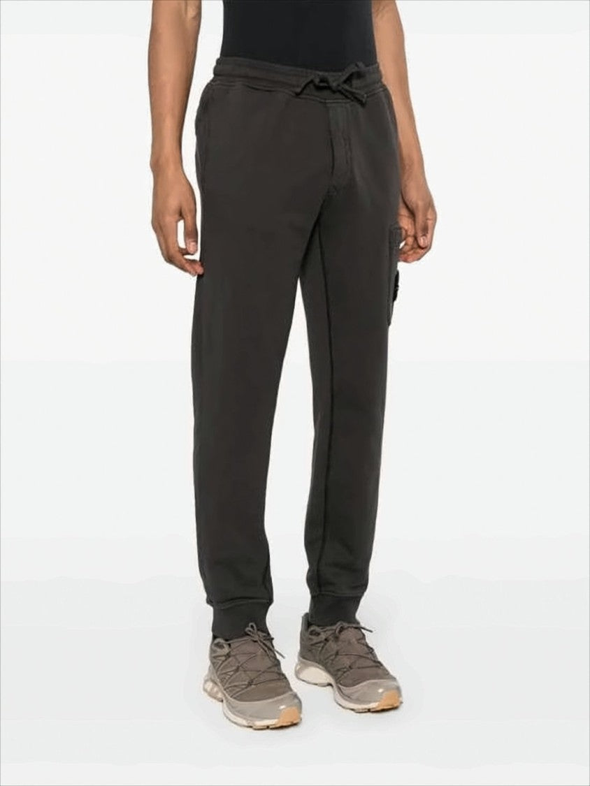 Stone Island Relaxed Fit Black Jogger Pants