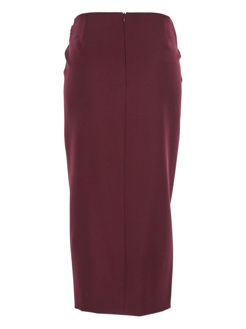 The Attico Draped Front Skirt