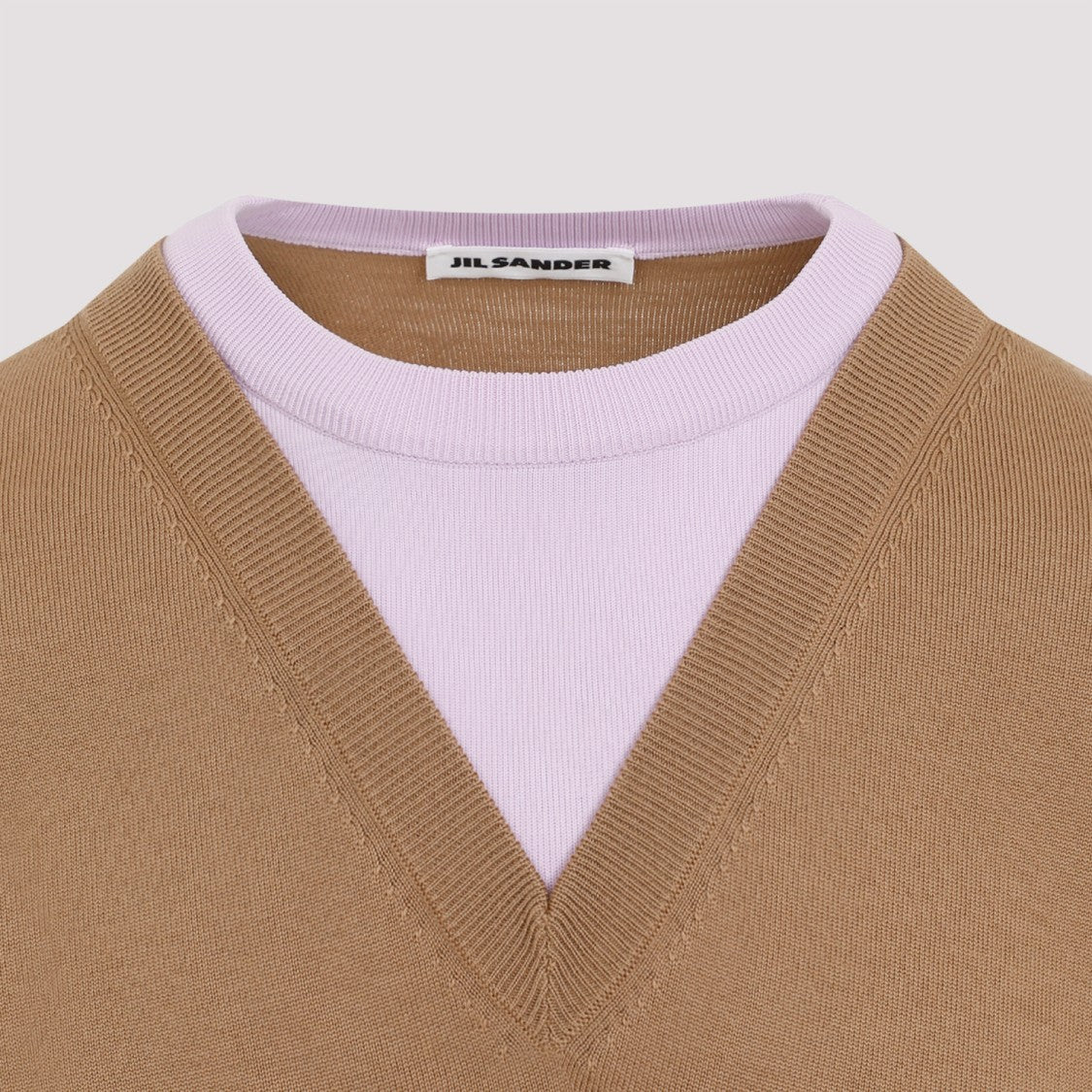 Jil Sander Brown Virgin Wool Pullover