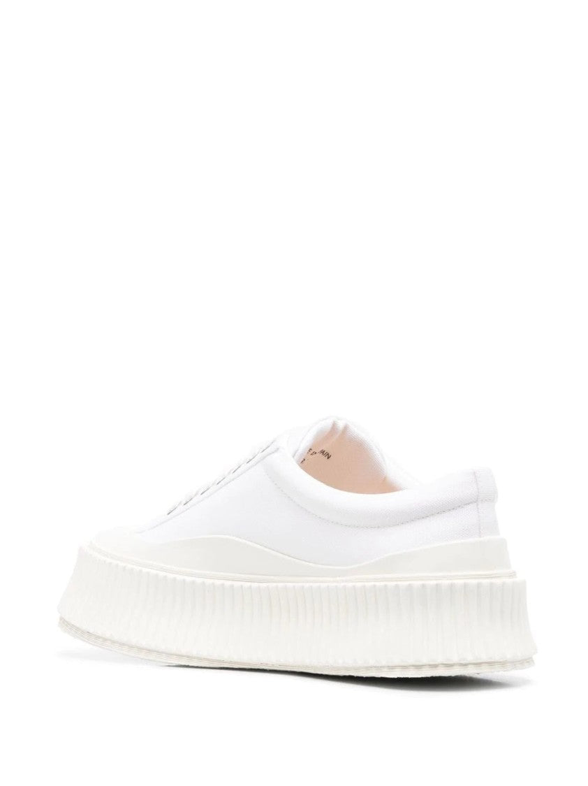 Jil Sander Minimalist Low-Top Sneakers With Ridged Sole
