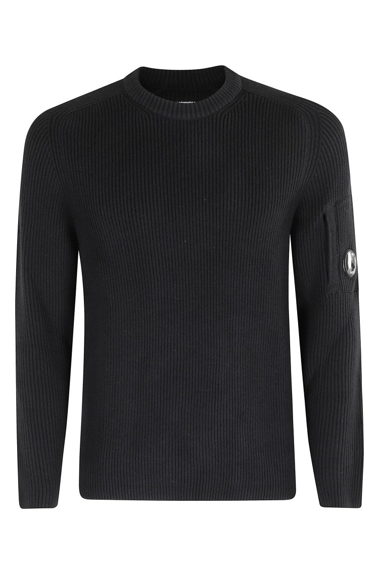 C.P. Company Ribbed Knit Crew Neck Sweater