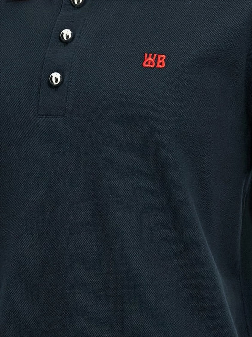 Wales Bonner Contrasting Collar Short Sleeve Polo Shirt