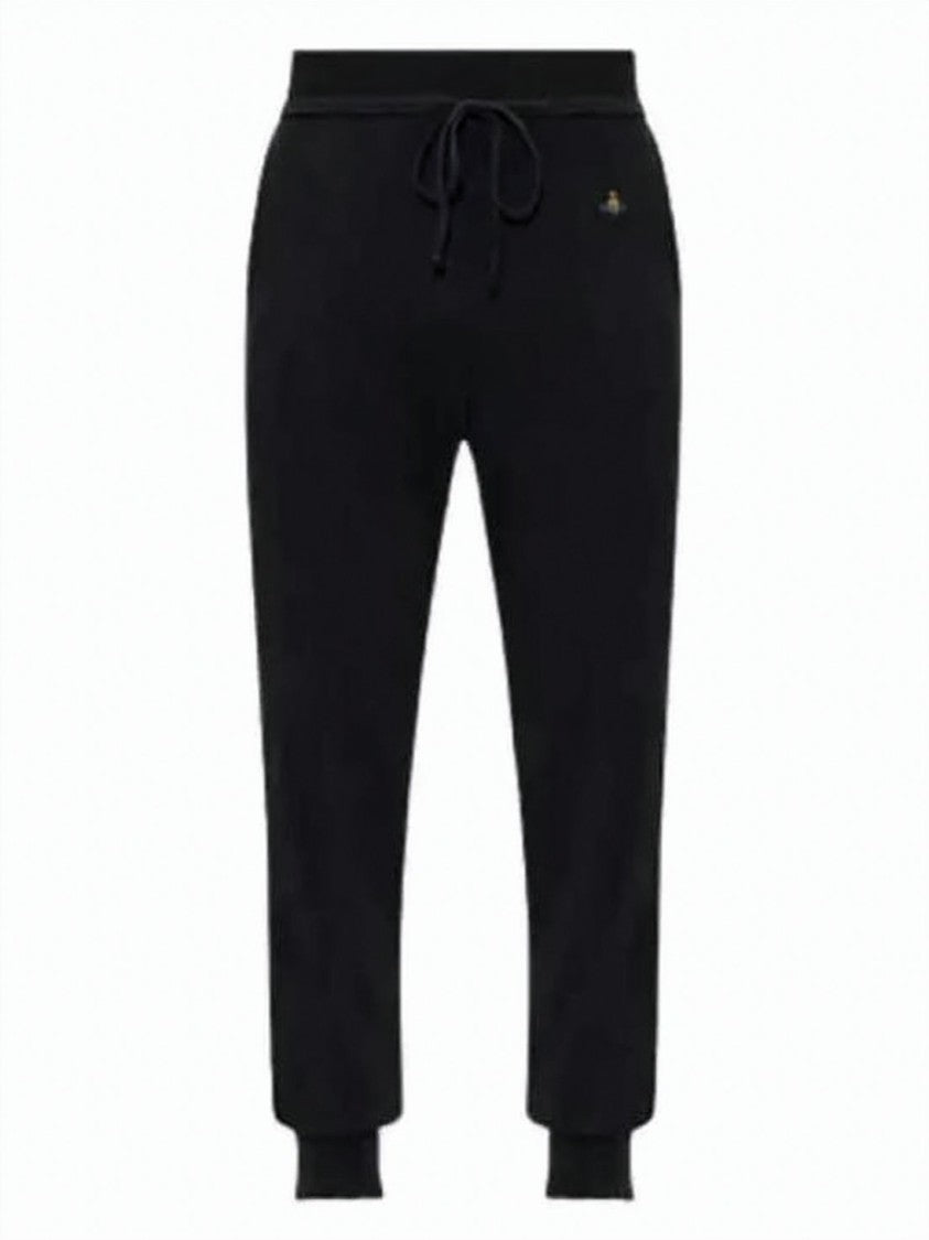 Vivienne Westwood Tapered Jogger Pants With Drawstring And Ribbed Cuffs