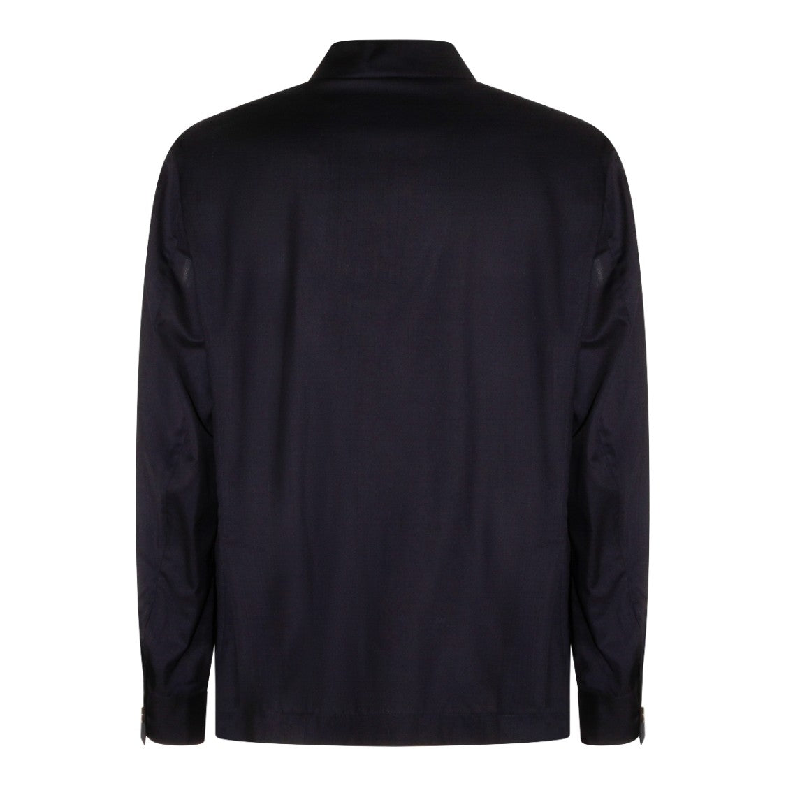 Montecore Structured Blue Jacket With Classic Collar