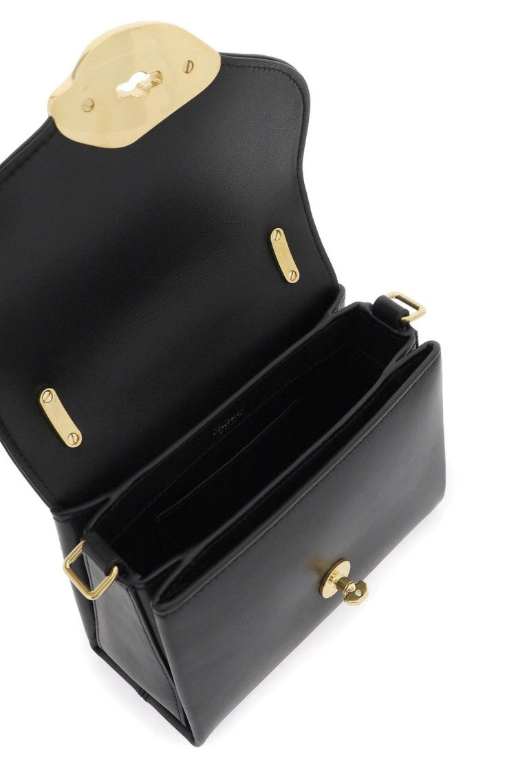 Mulberry Rectangular Black Leather Tote Bag