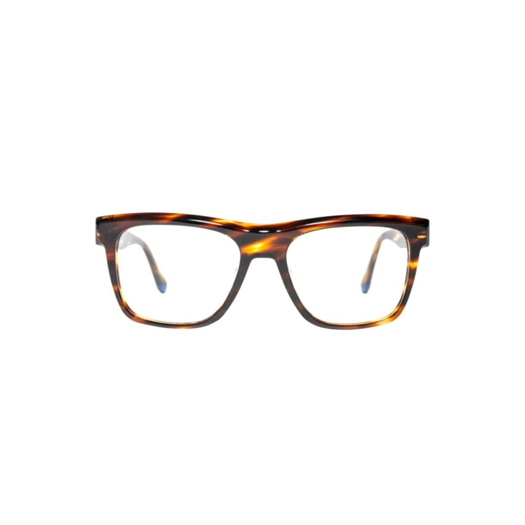 Xavier Garcia Design Ganges C-4 Rectangular Tortoiseshell Accent Eyeglasses