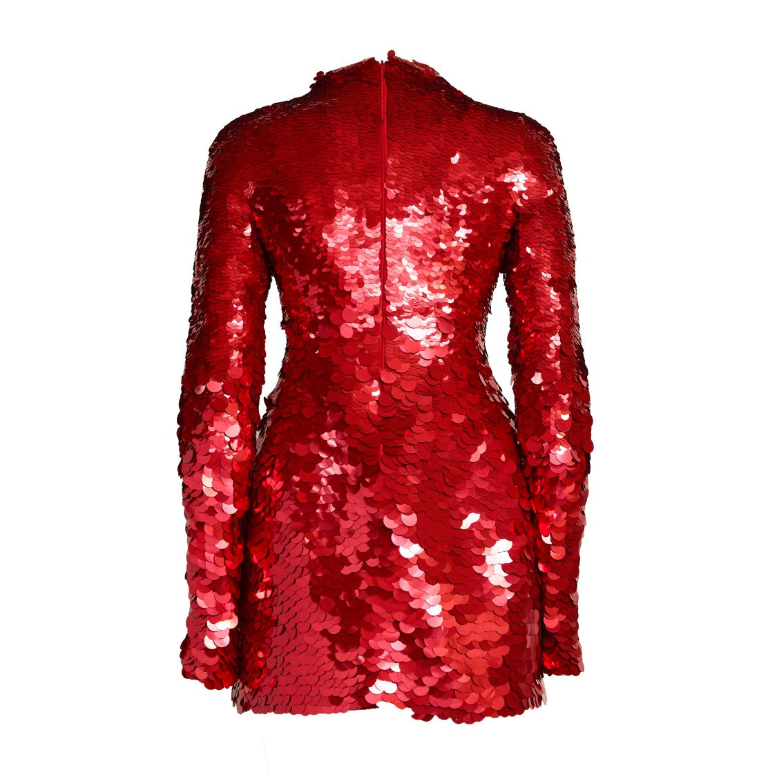 Sportmax Jersey Dress With Dégradé Sequin Embroidery And Kimono Sleeves