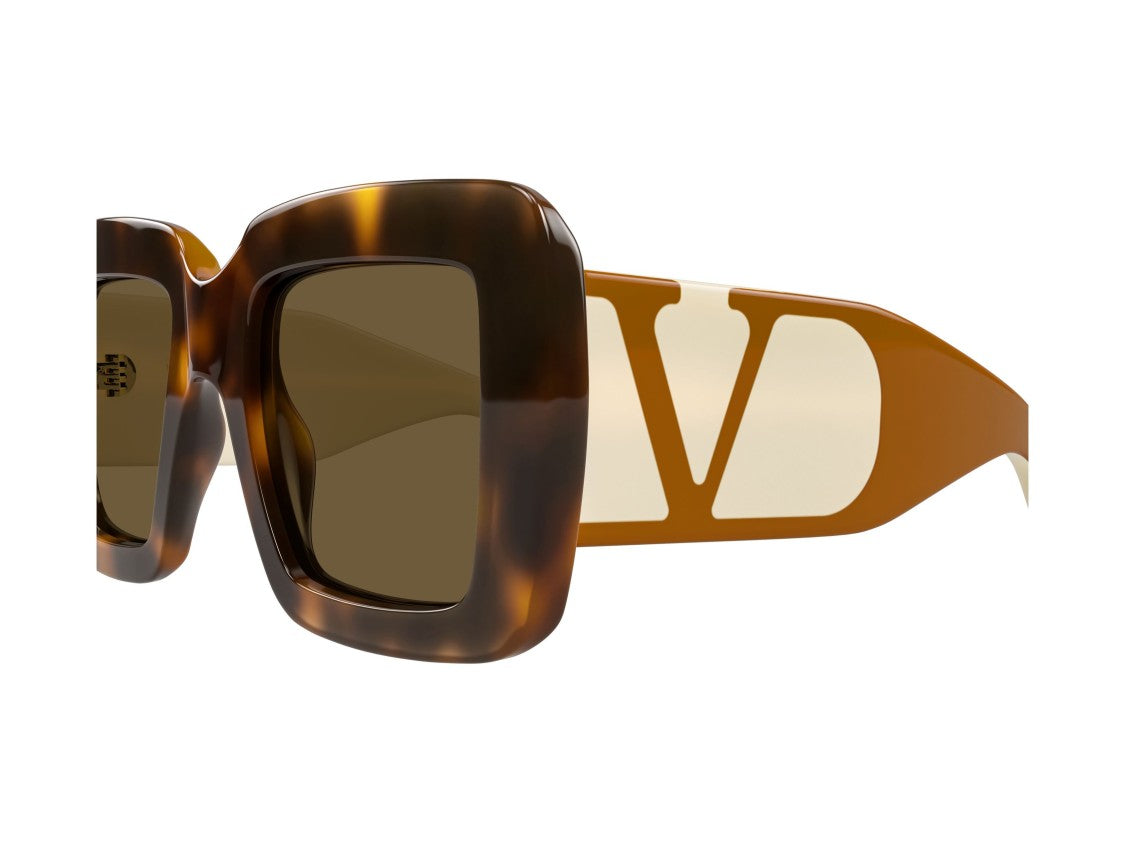 Valentino Vg0056s Tortoiseshell Logo Detail Oversized Square Sunglasses