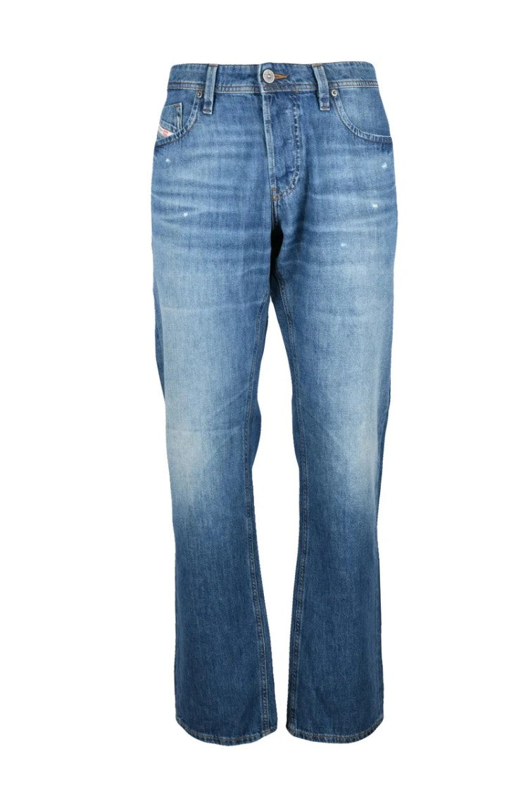 Diesel Blue Markee Straight Cotton Jeans