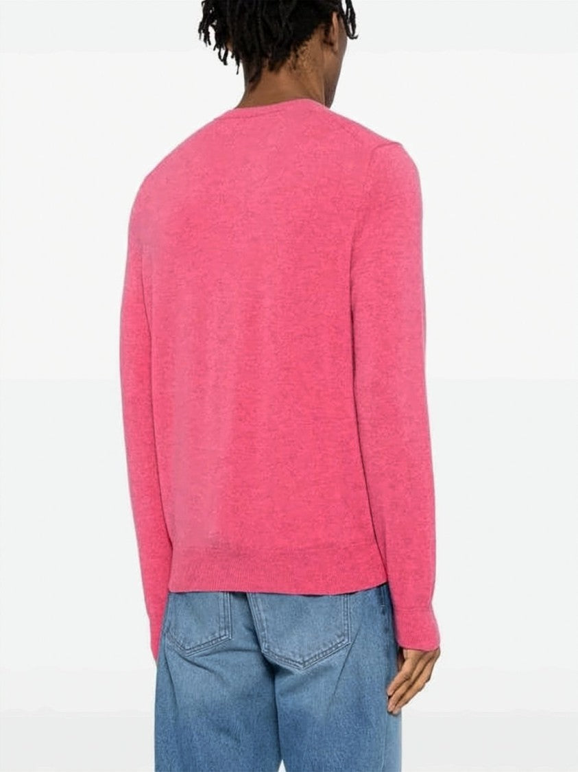 Comme Des Garçons Vibrant Pink Wool Cardigan