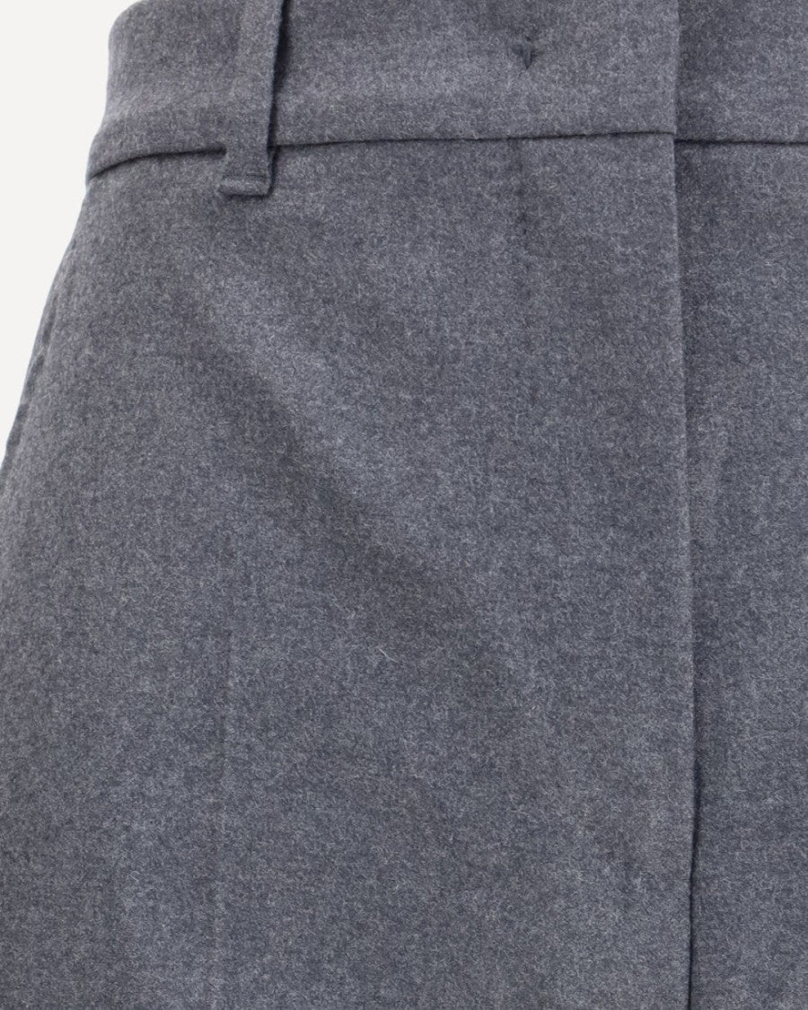 Max Mara Straight-Leg Tailored Pants In Soft Virgin Wool Blend