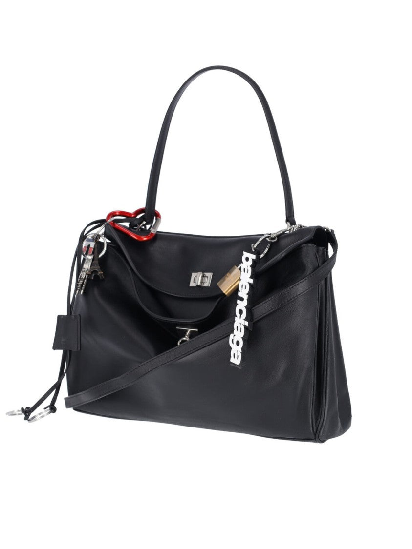 Balenciaga "Rodeo" Medium Charm Bag Black
