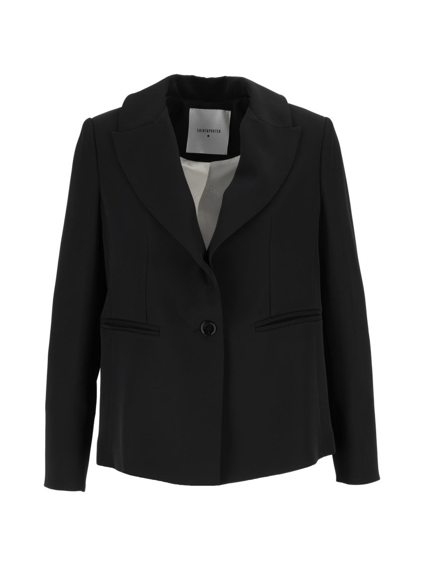 Shirt A Porter Fringed Cascading Fringe Tailored Blazer