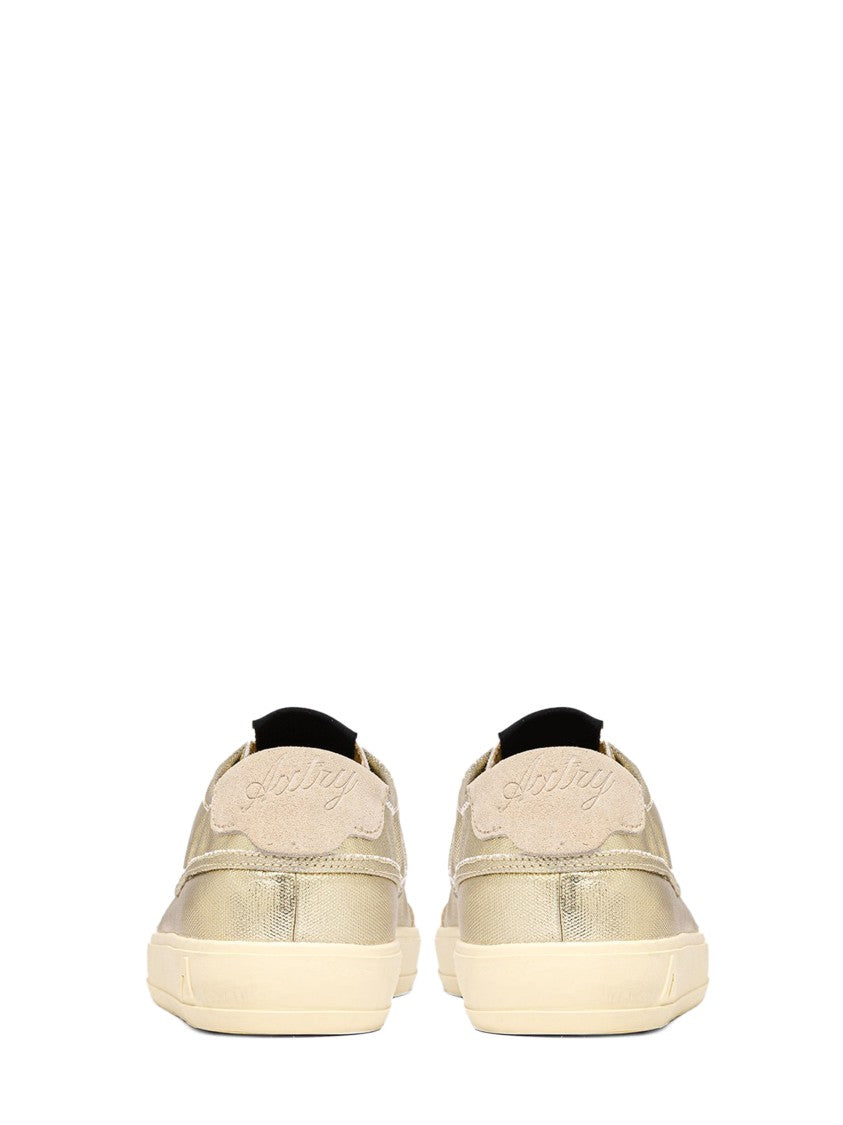 Autry Laminated Canvas And Suede Low-Top Sneakers