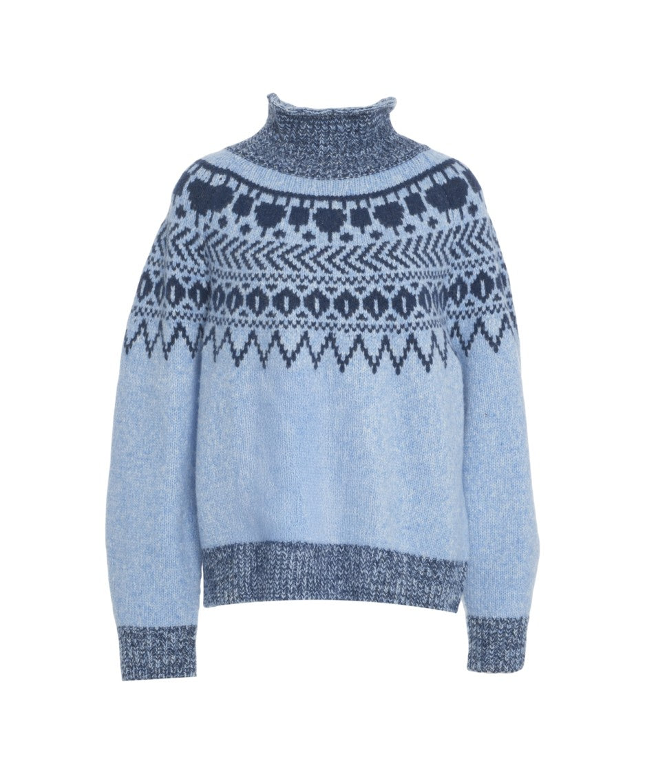 Baum Und Pferdgarten Oversized Norwegian Sweater With Classic High Collar