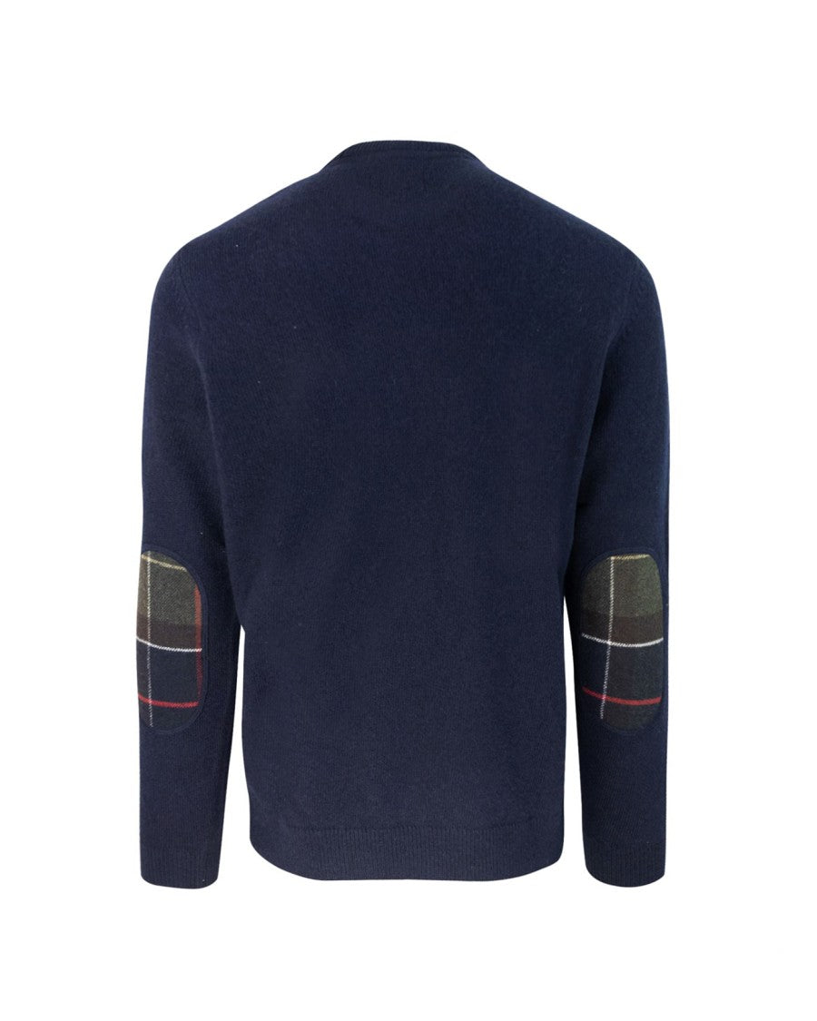 Barbour Holden Blue Crew Neck Sweater