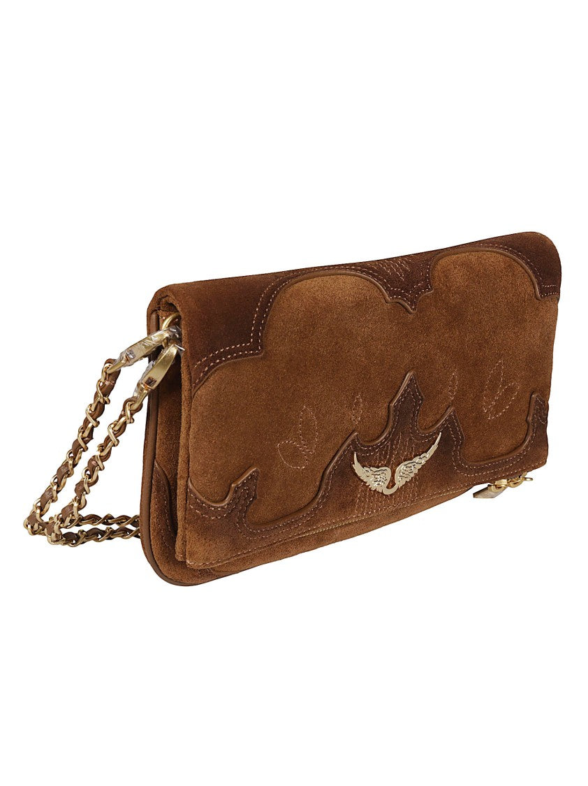 Zadig & Voltaire Rock Western Rectangular Leather Shoulder Bag