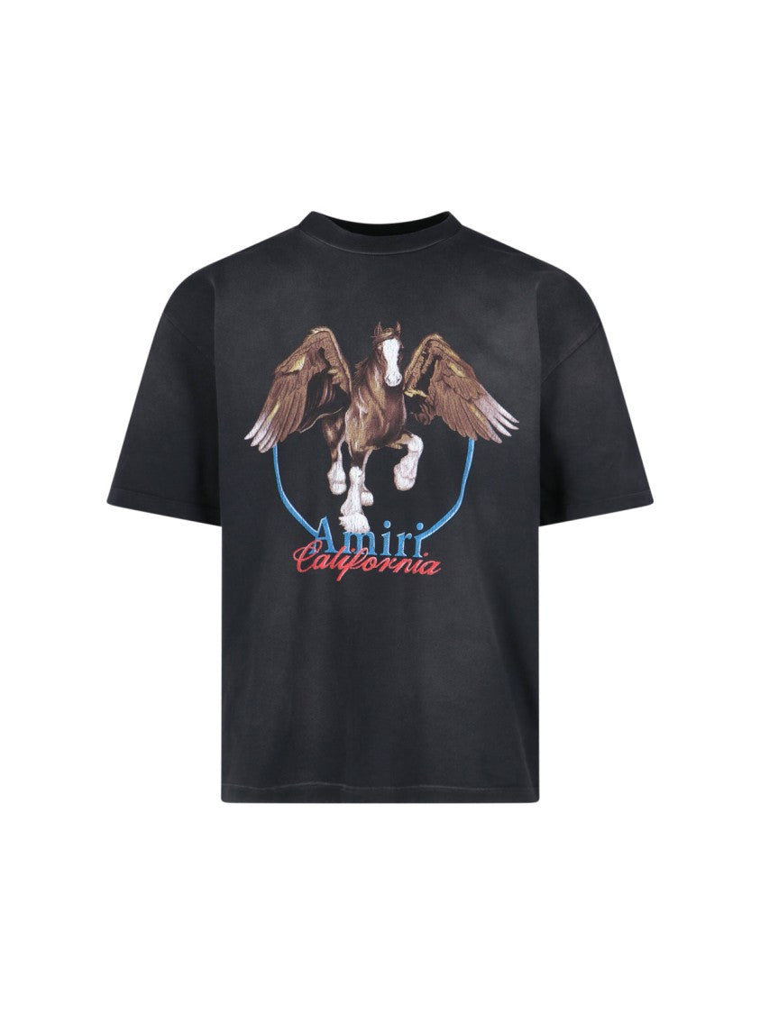 Amiri "Pegasus" Logo T-Shirt - Black