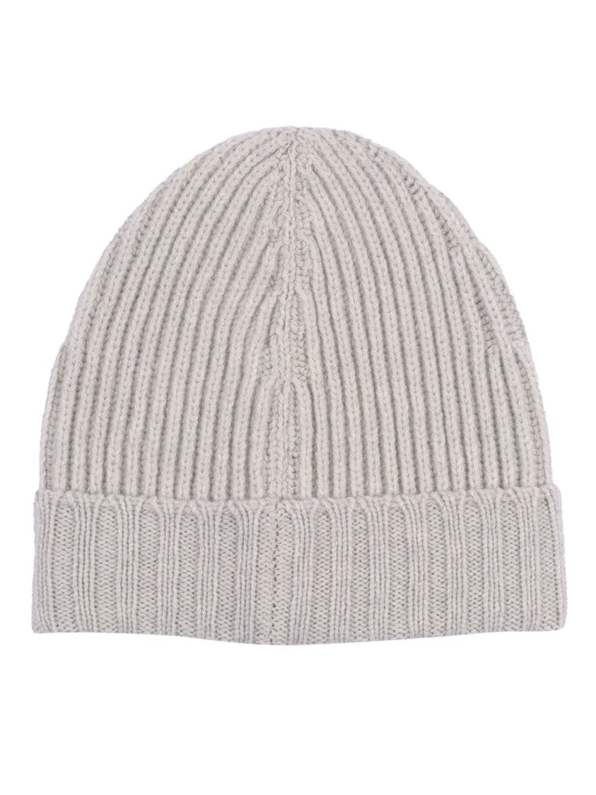 Fay Ribbed Knit Hat With Folded Cuff