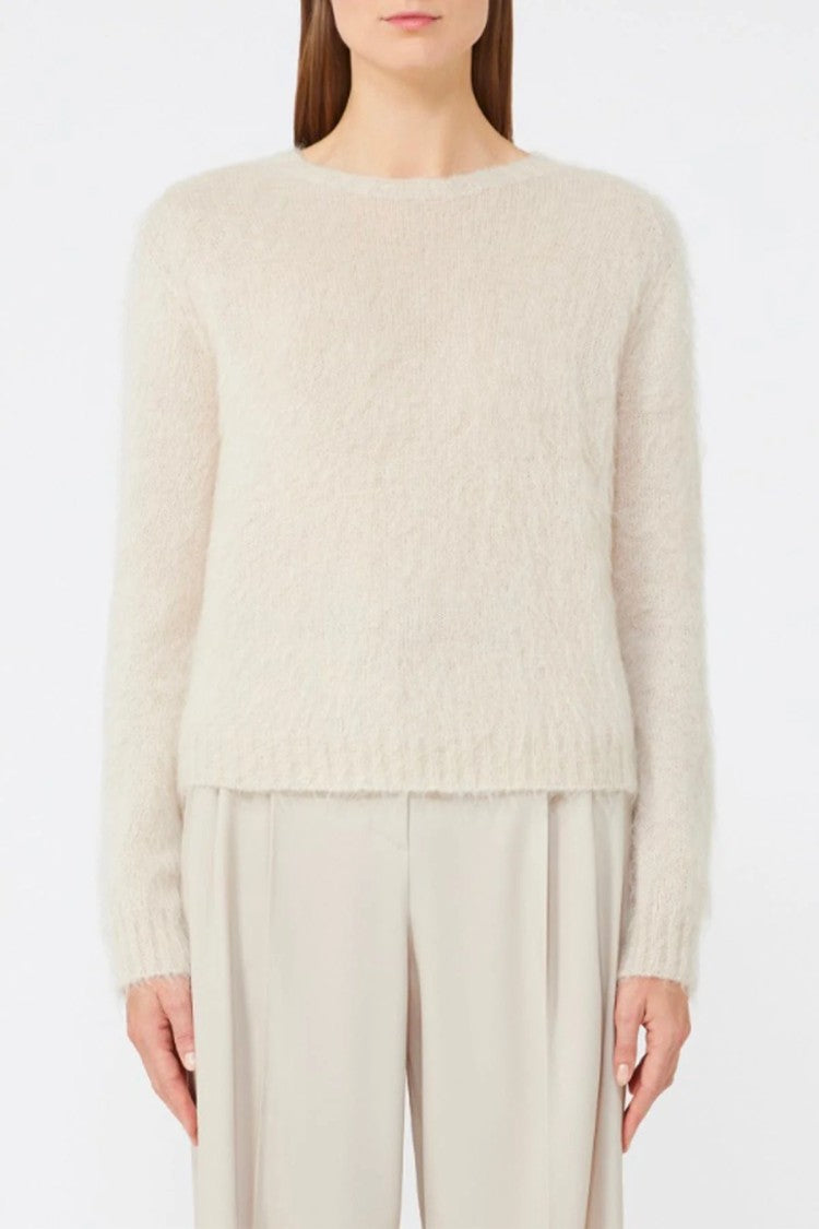 Max Mara Almond-Toned Minimalist Sweater By Max Mara Studio
