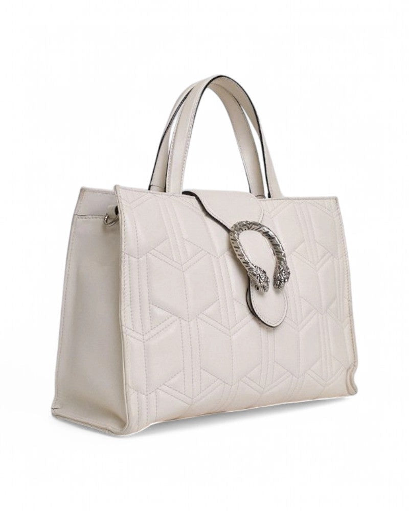 Gucci Dionysus White Leather Shopper