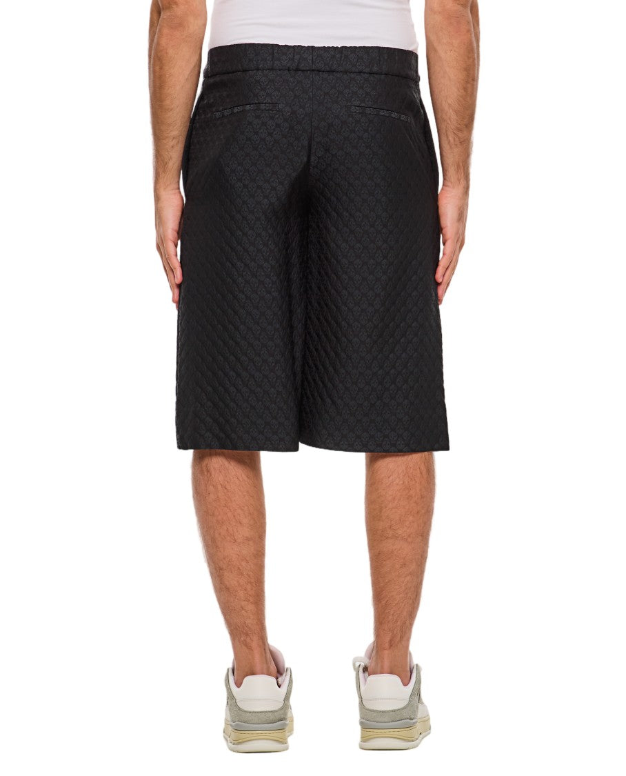 Alexander Mcqueen Knee-Length Printed Pyjama Shorts With Hidden Zip Closure