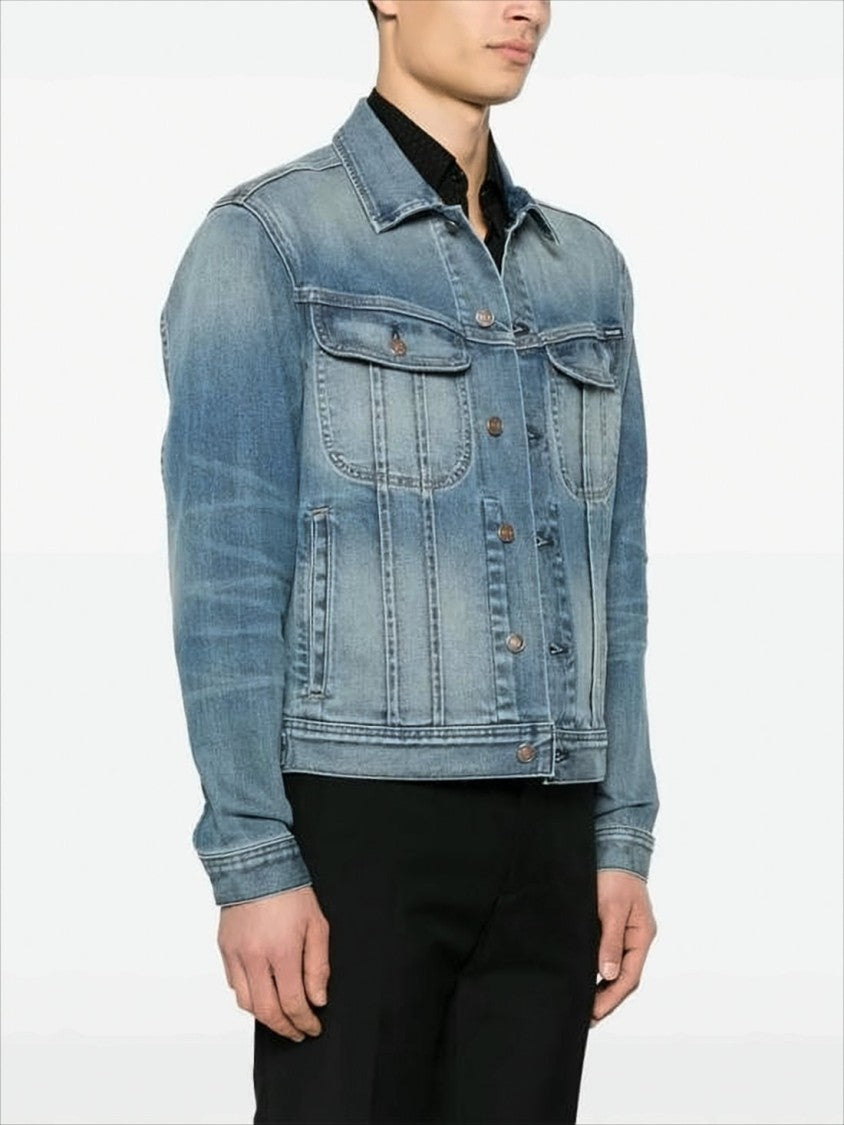 Tom Ford Medium Blue Wash Denim Jacket