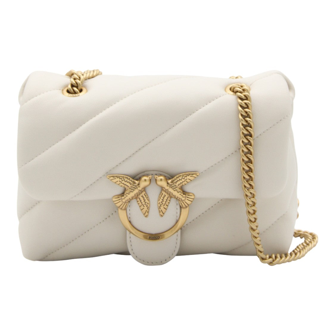Pinko Small Quilted Bag With Gold-Tone Bird Clasp