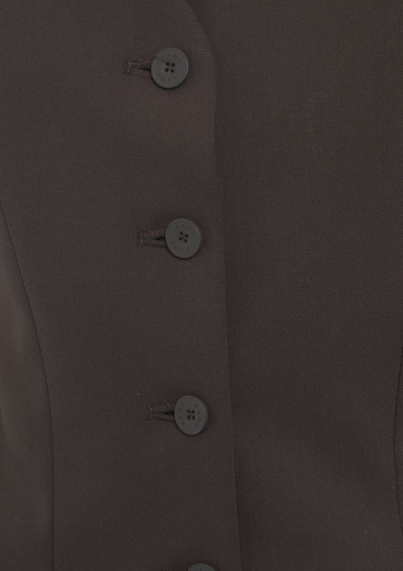 Kaos Bronze Slim-Fit Waistcoat With Classic V-Neck