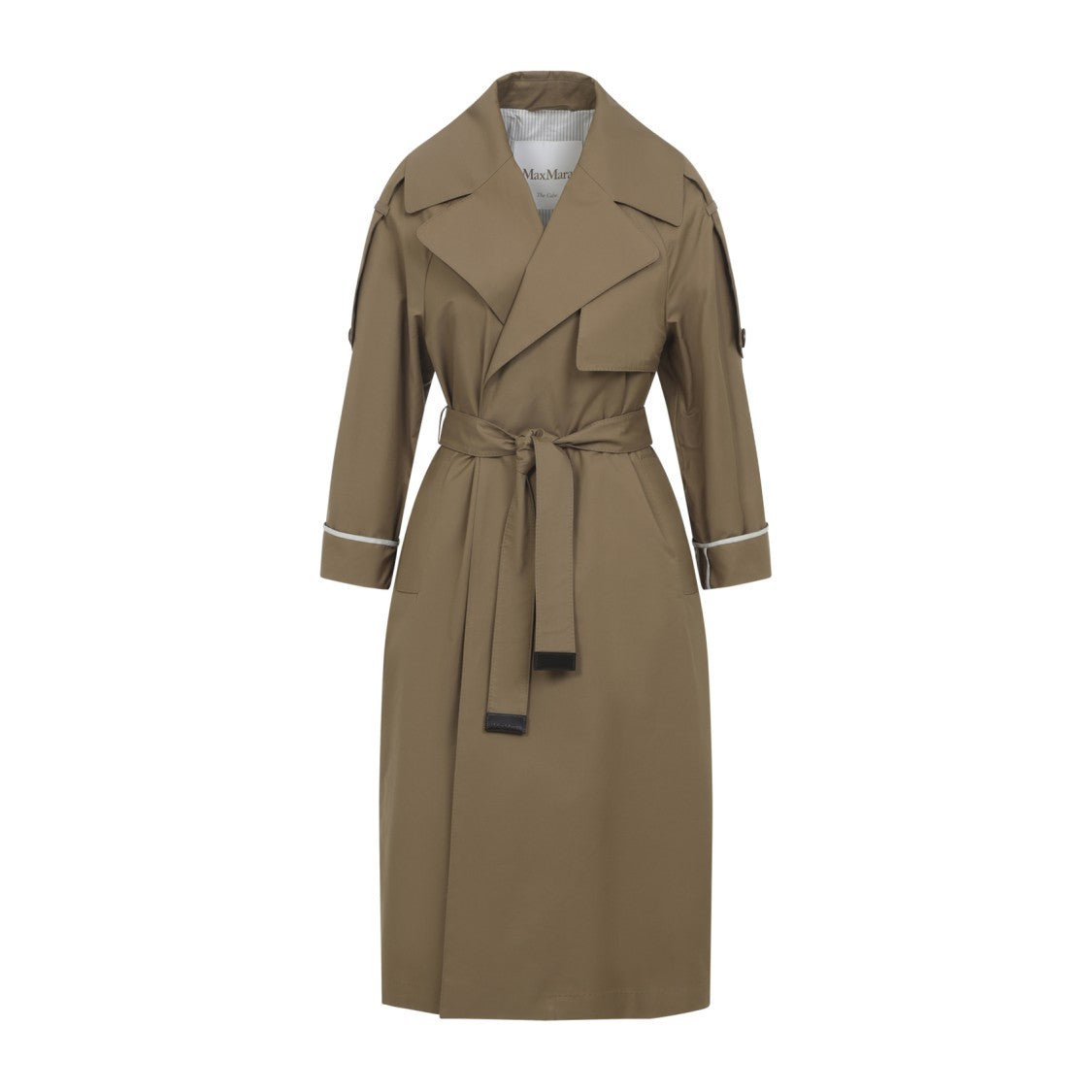 Max Mara The Cube Brown Cotton Blend Coat