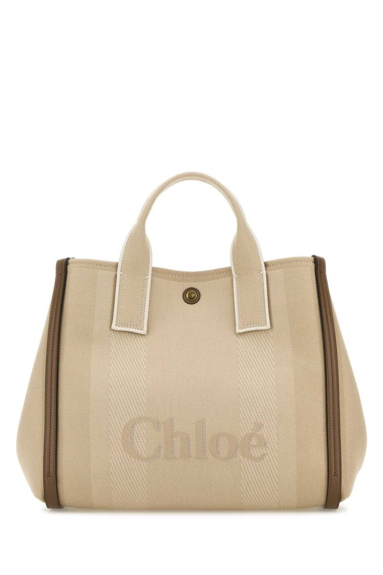 Chloé Multicolor Canvas Carry Shopping Bag