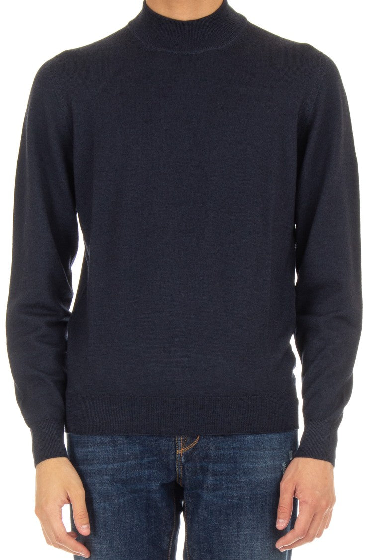 Drumohr Frosted Wool Turtleneck Sweater