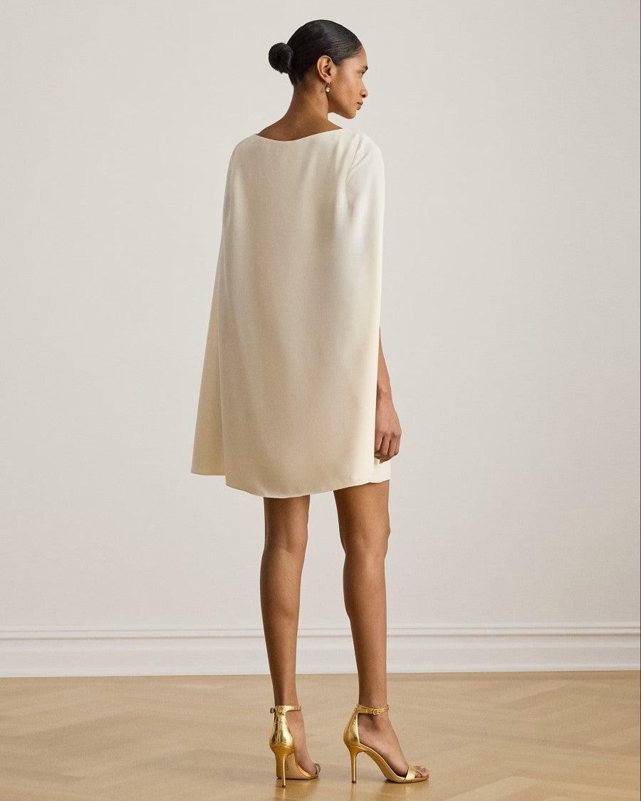 Lauren Ralph Lauren Natural Petra Long Sleeve Cocktail Dress
