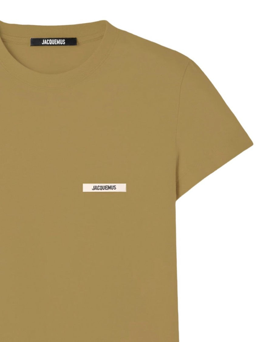Jacquemus Dark Beige Minimalist Crew Neck Top