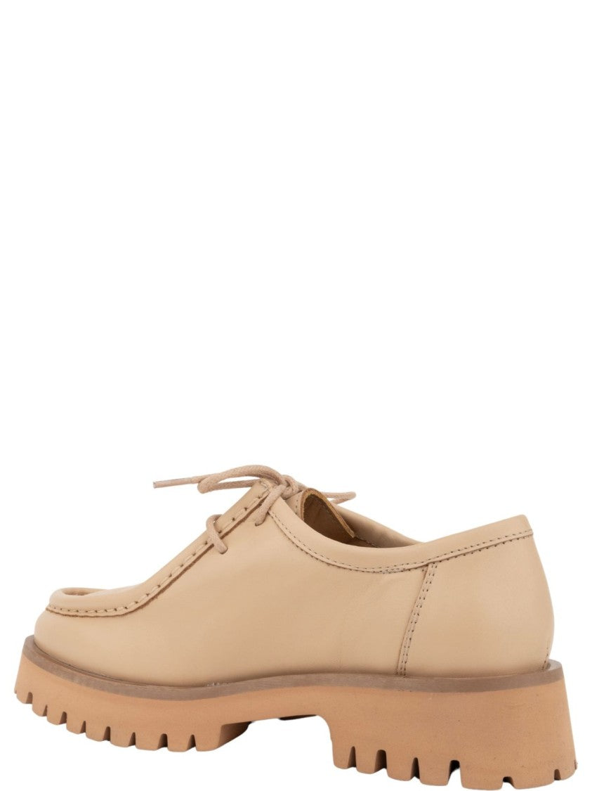 Sergio Moretti Beige Cow Leather Loafers
