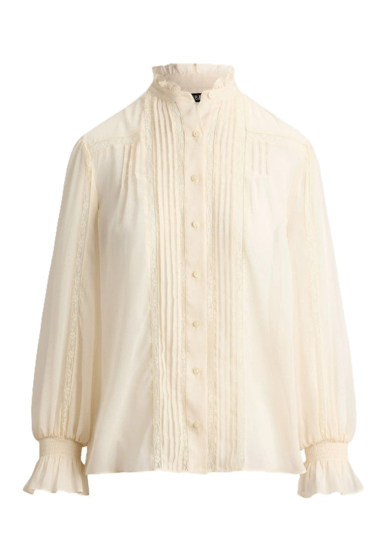 Lauren Ralph Lauren Vintage-Inspired Pintuck Lace Blouse
