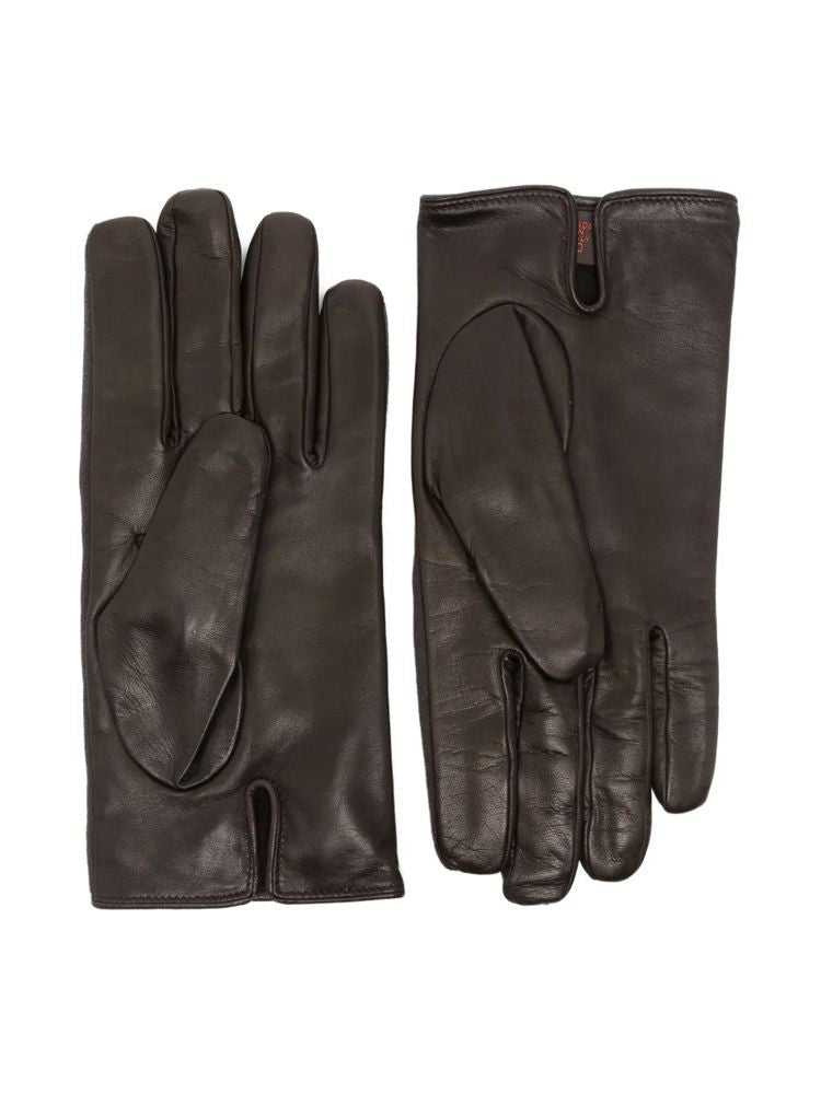 Bally Grey Tailored Cow Leather Gloves