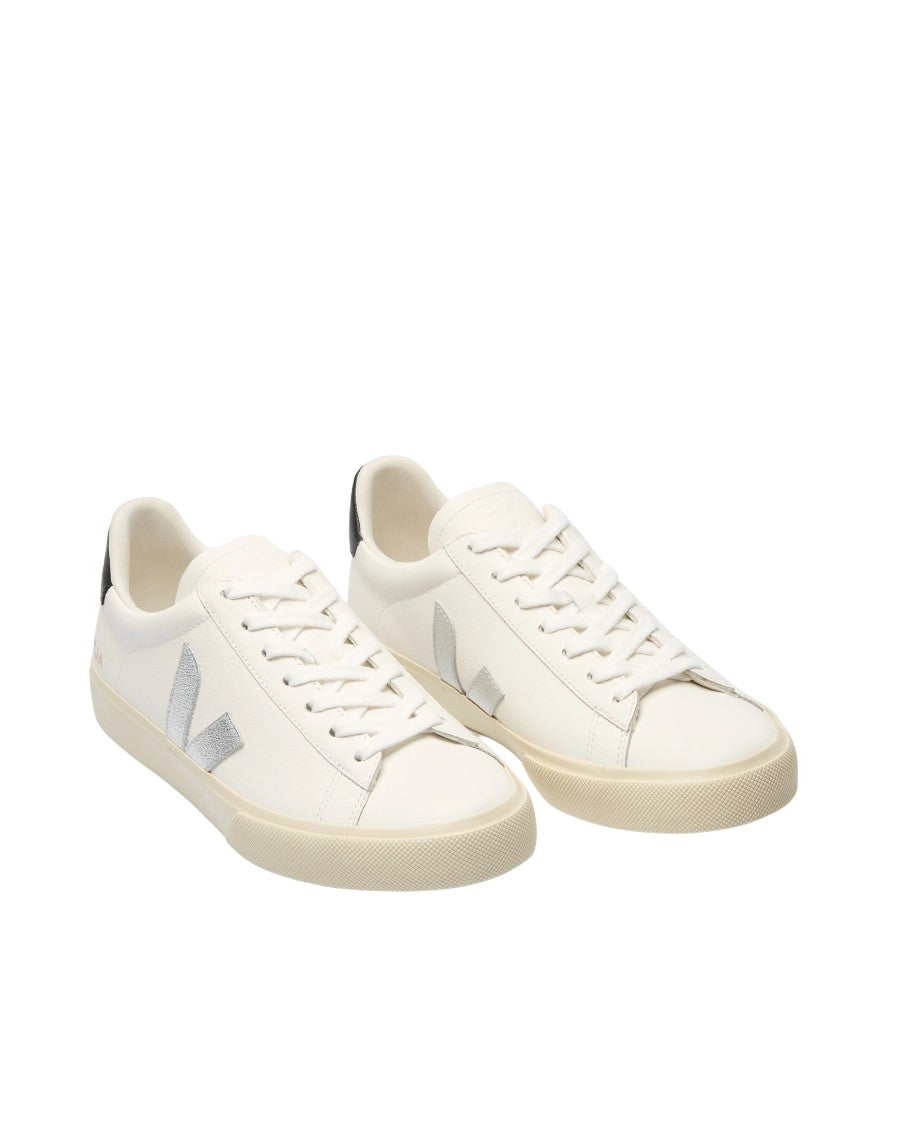 Veja Campo Leather Sneakers With Organic Texture And Minimalist Design