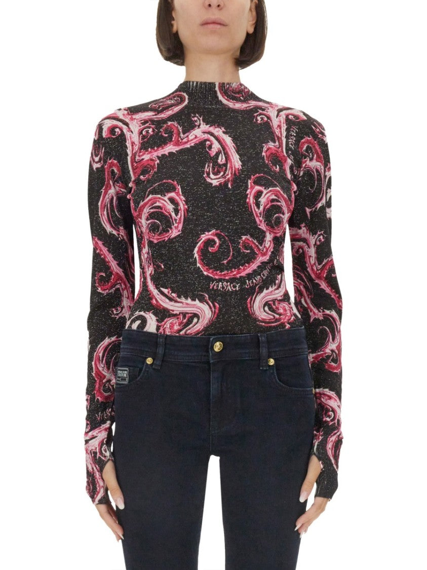 Versace Jeans Couture Lurex Knit T-Shirt