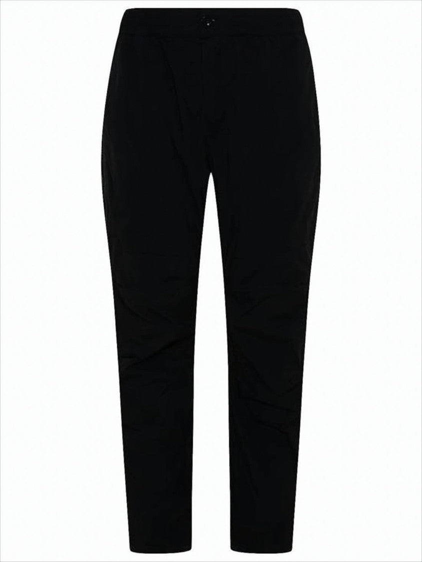 Ten C Tapered Black Jogger Pants With Design