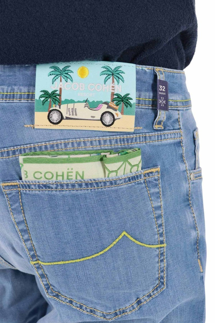Jacob Cohen Light Blue Superlight Bard Fit Denim Jeans