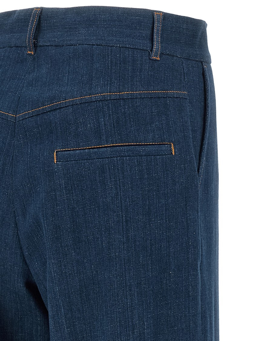 Dsquared2 Tailoring-Inspired Wide Straight-Leg Denim Jeans