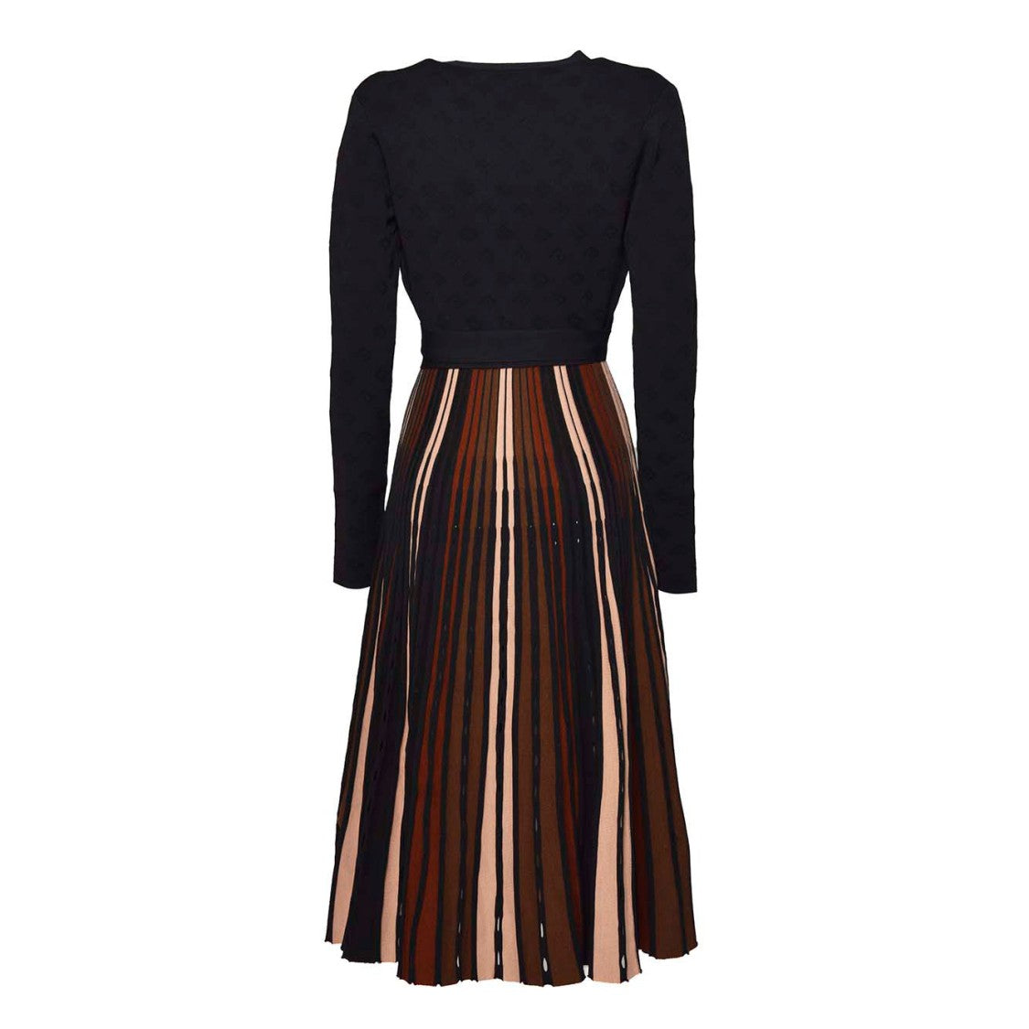 Diane Von Furstenberg Midi Wrap Dress In Black