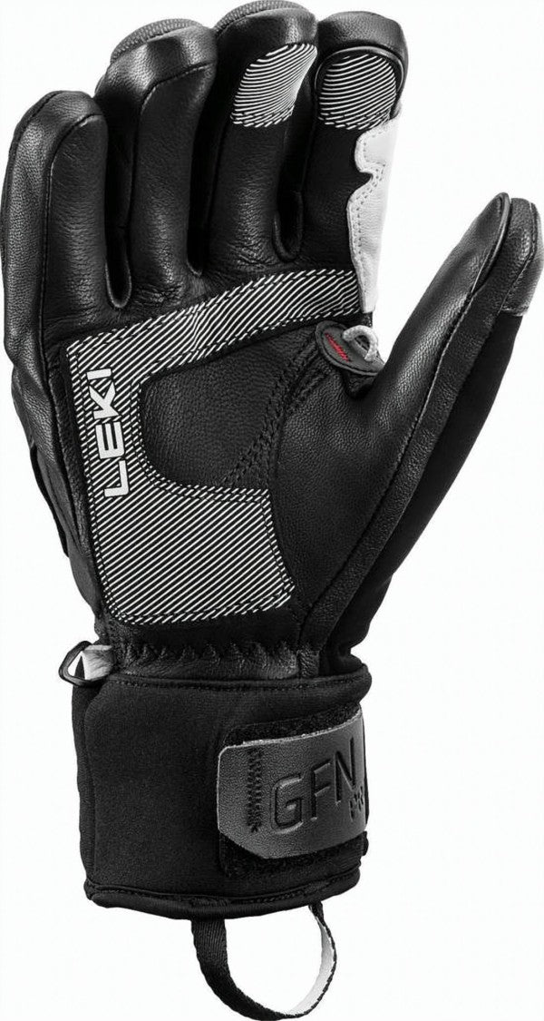 Leki Robust Black Gloves With Padded Knuckles