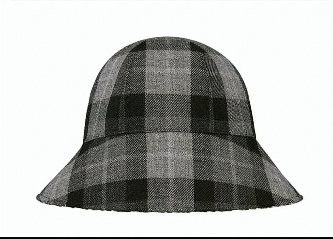 Dior Checkered Wool Bucket Hat With Monogram Lining