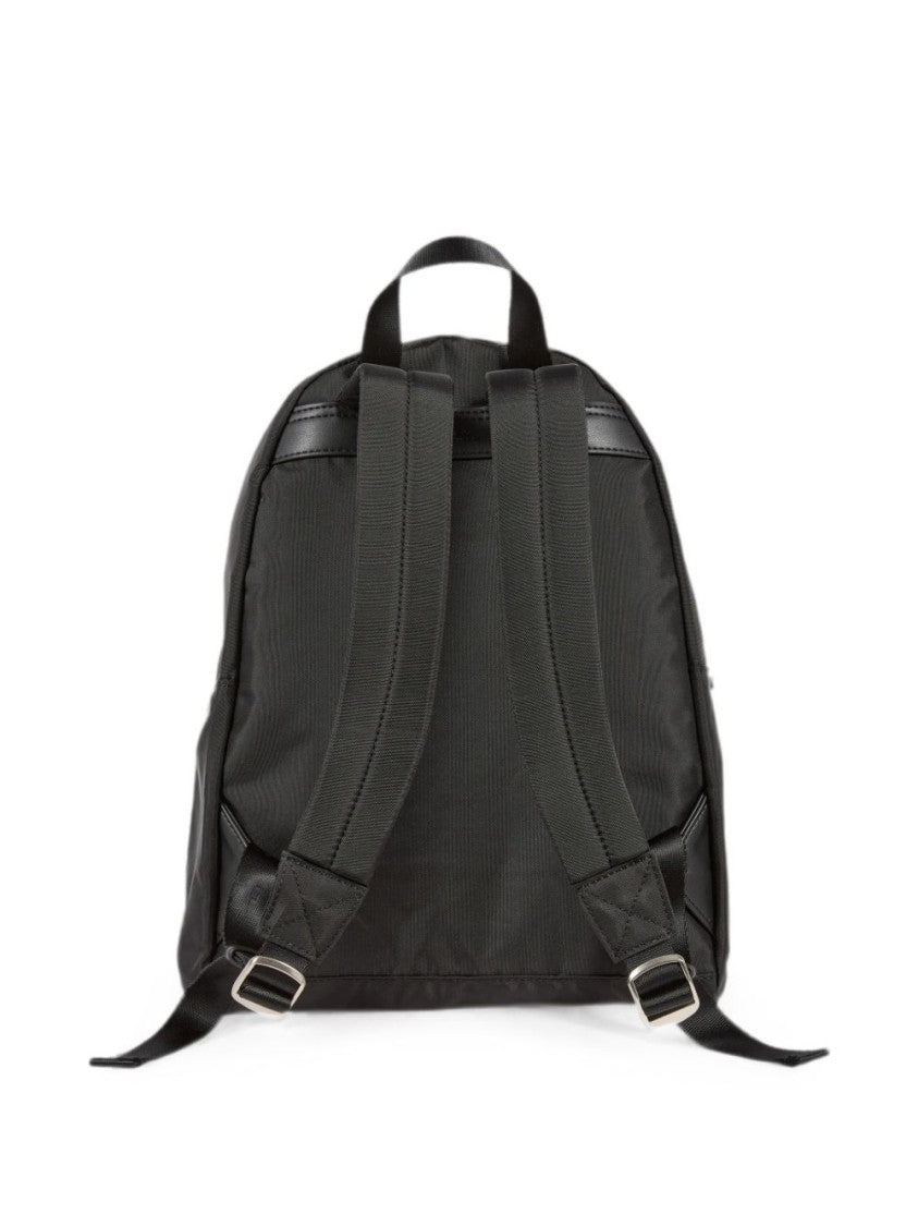 A.P.C. Black Logo-Print Zip-Around Adjusted Backpack
