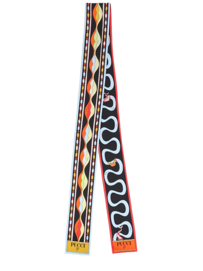 Pucci Multicolor Geometric Silk Foulard